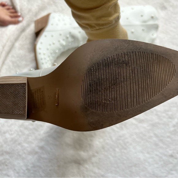 Lulu’s Billini White Pearl Cowboy Bachelorette Boots - Picture 6 of 8